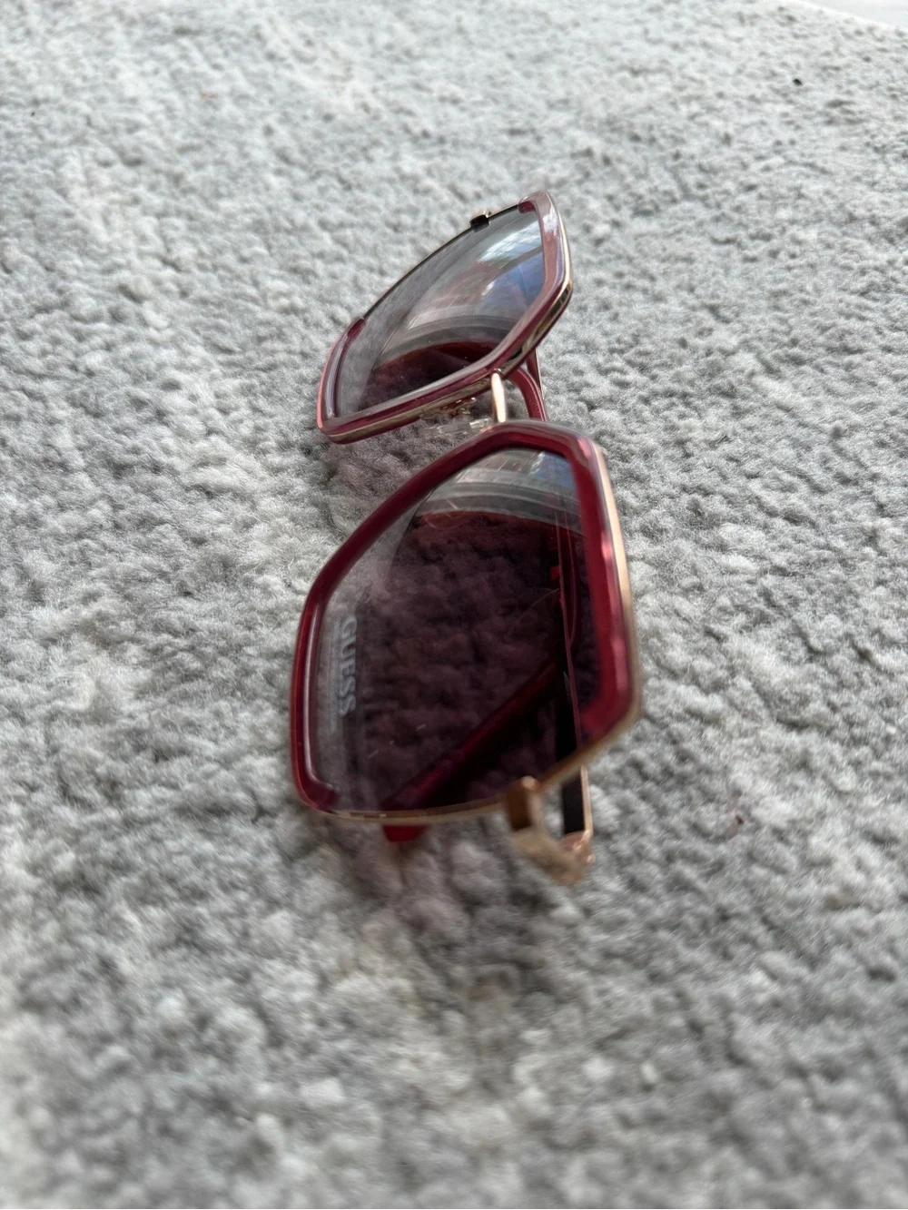 Guess Women’s Sunglasses GF0418/S 69T 58-20-15’3 Gold Rectangular Frame